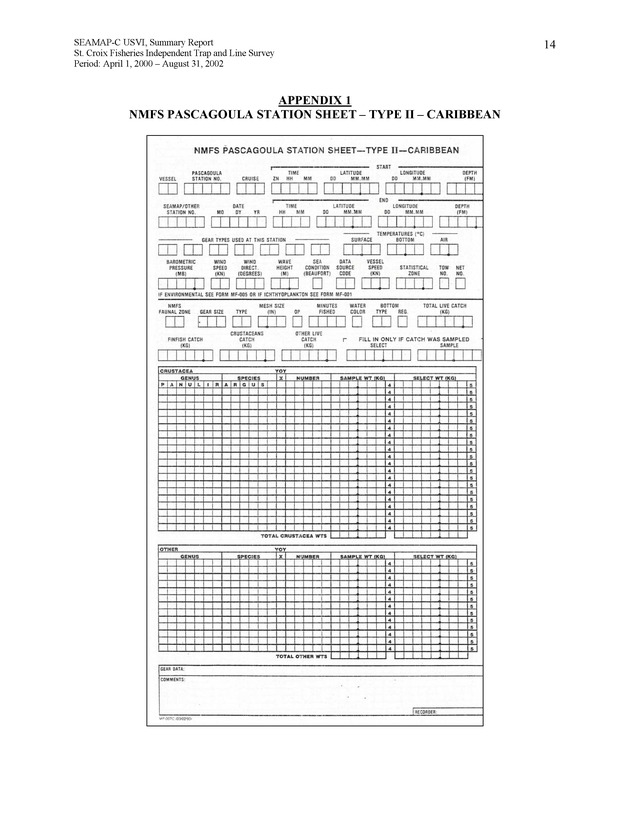 St. Croix Fisheries independent trap and line survey - Page 14