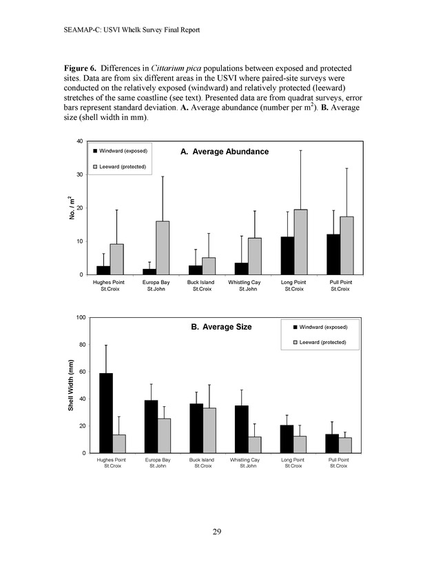 A population survey of the West Indian topshell of whelk (Cittarium pica) in the U.S. Virgin Islands - Page 29