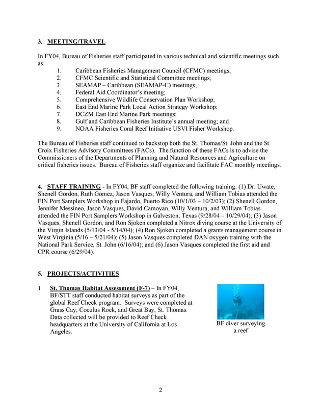 Annual report of the Division of Fish & Wildlife - Page 2