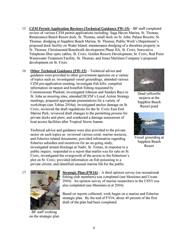 Annual report of the Division of Fish & Wildlife - Page 6