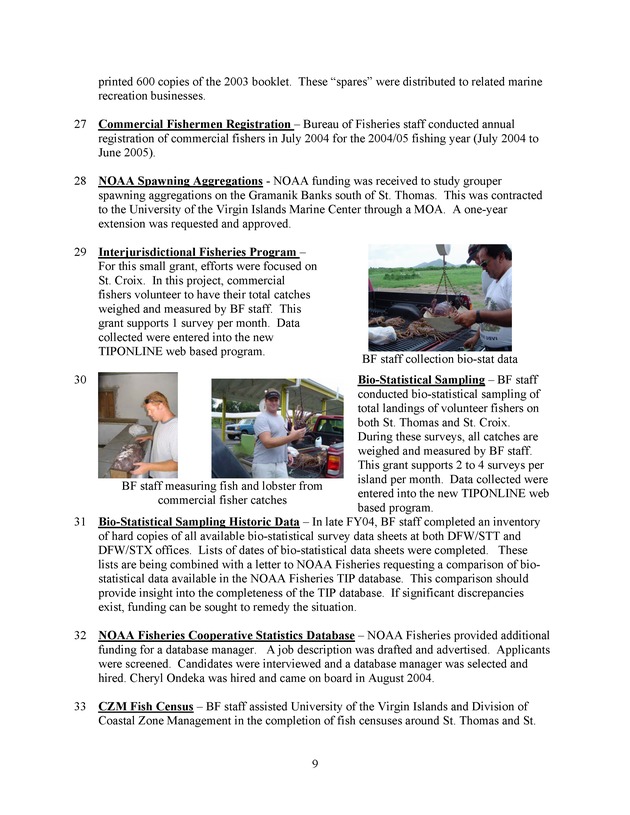 Annual report of the Division of Fish & Wildlife - Page 9