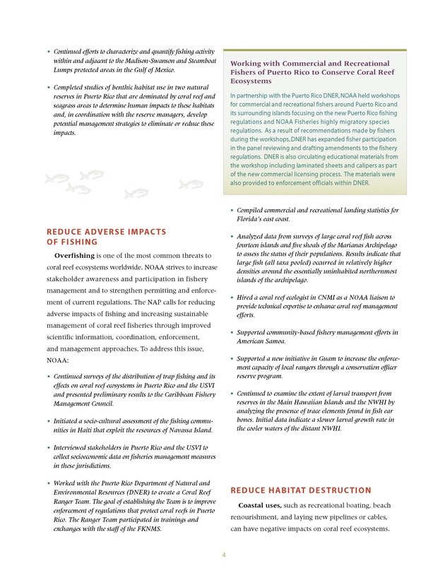 Coral Reef Conservation Program : summary of accomplishments - Page 4