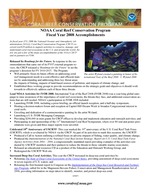 Coral Reef Conservation Program : summary of accomplishments