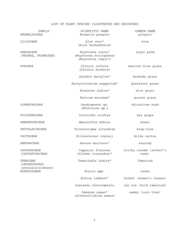Wildlife plants : illustrated description of U.S. Virgin Islands plants most used by local wild birds and mammals - Page 5