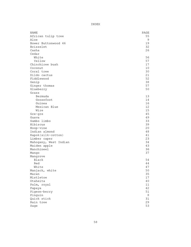 Wildlife plants : illustrated description of U.S. Virgin Islands plants most used by local wild birds and mammals - Page 58