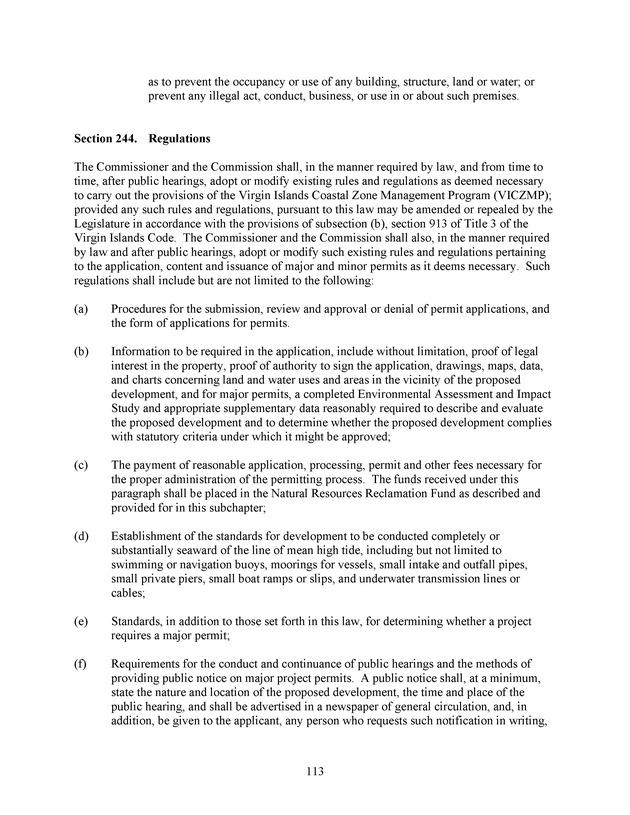 Virgin Islands development law - Page 113