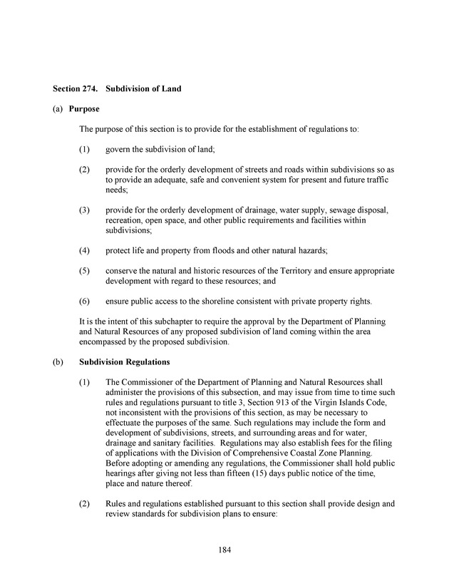 Virgin Islands development law - Page 184