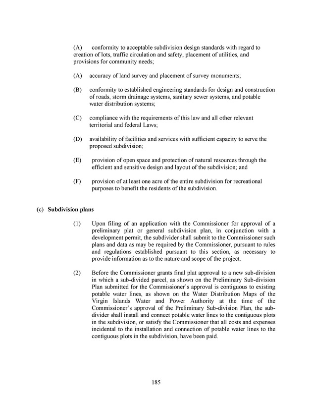 Virgin Islands development law - Page 185