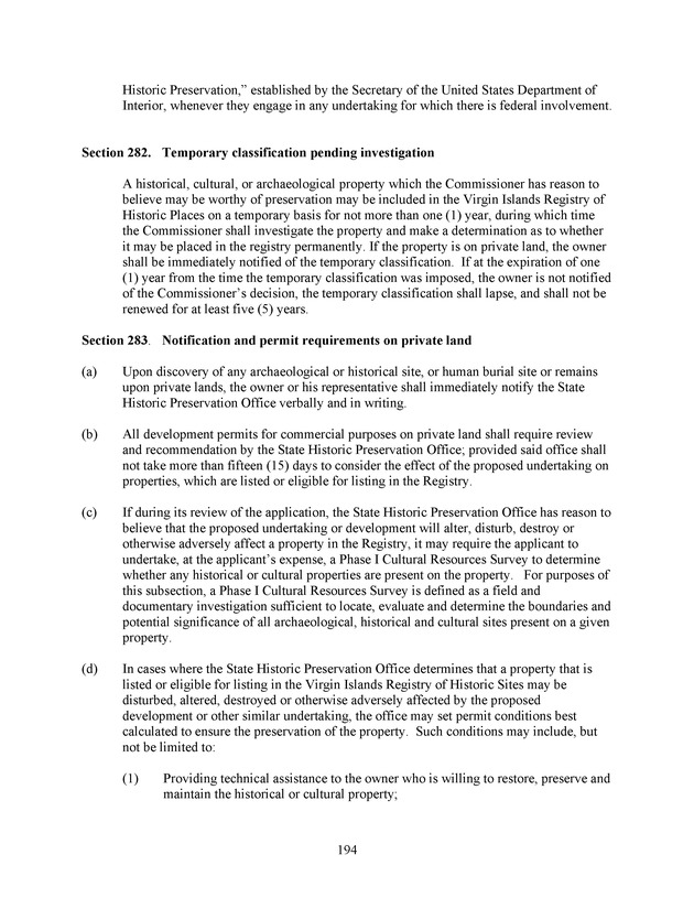 Virgin Islands development law - Page 194