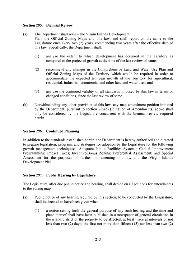 Virgin Islands development law - Page 213