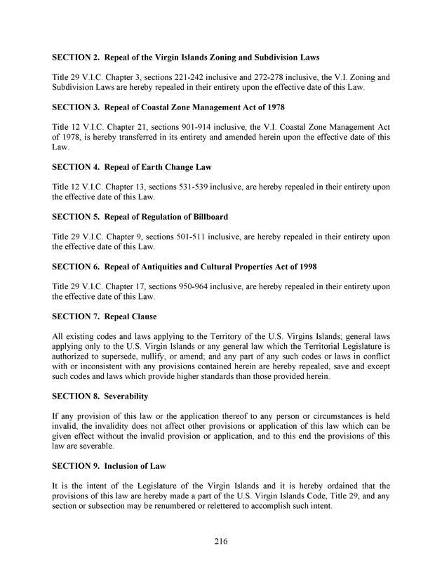 Virgin Islands development law - Page 216