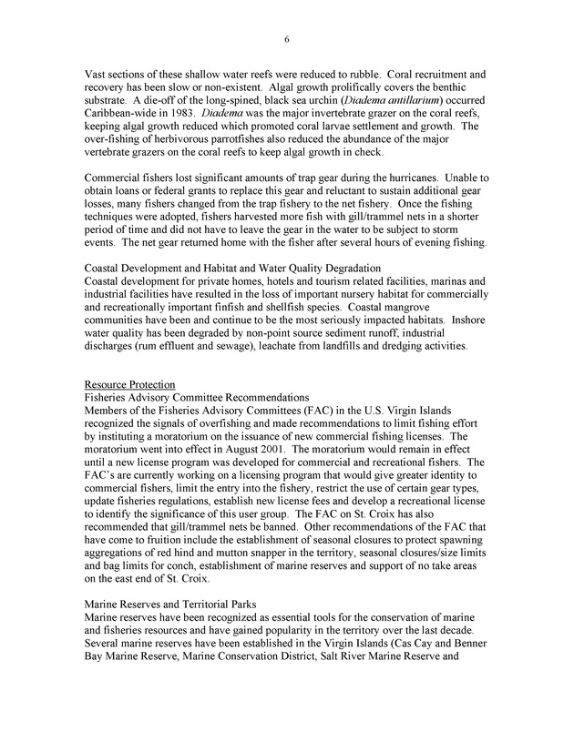 Status of the reef : reef fish resources - Page 6