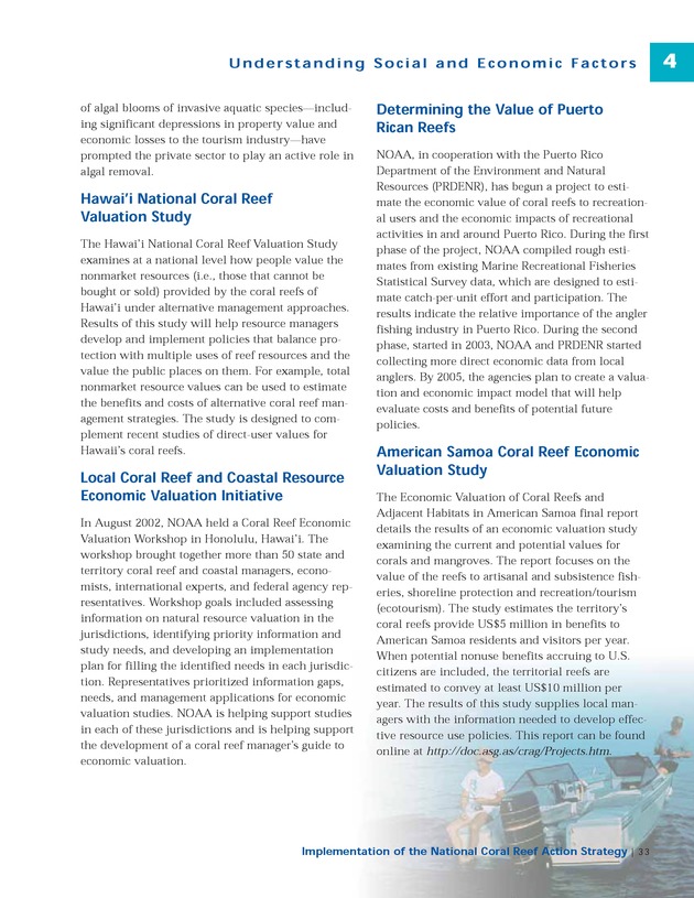 Implementation of the National Coral Reef Action Strategy : report to Congress - Page 33