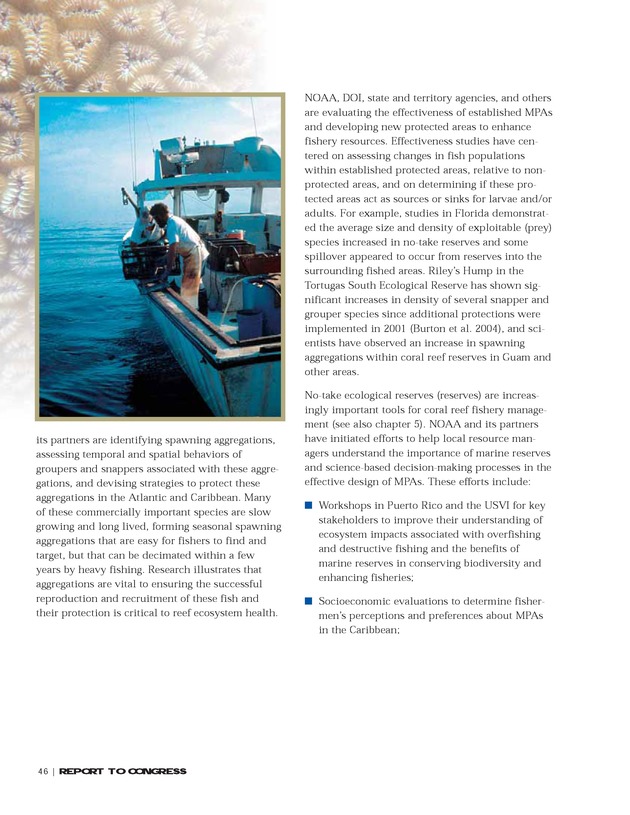 Implementation of the National Coral Reef Action Strategy : report to Congress - Page 46