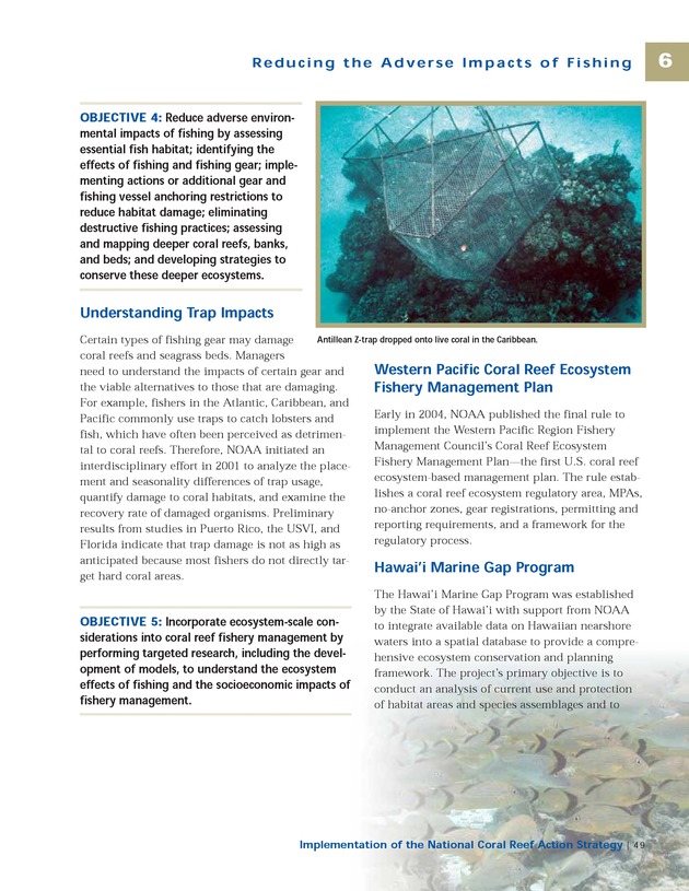 Implementation of the National Coral Reef Action Strategy : report to Congress - Page 49