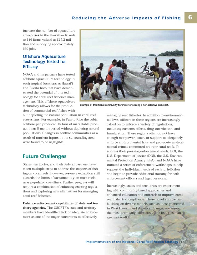 Implementation of the National Coral Reef Action Strategy : report to Congress - Page 51