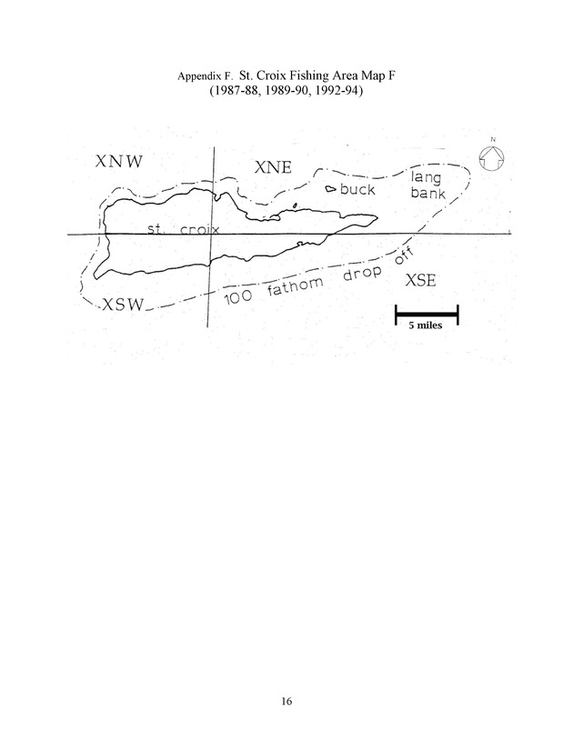 Compilation of fishing area maps used in commercial catch reporting in the U.S. Virgin Islands (1974/75 to 2004/05) including subarea conversion factors between maps - Page 16