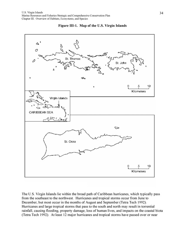 United States Virgin Islands Marine Resources and Fisheries strategic and comprehensive conservation plan - Page 34