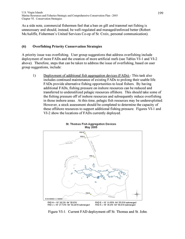 United States Virgin Islands Marine Resources and Fisheries strategic and comprehensive conservation plan - Page 199