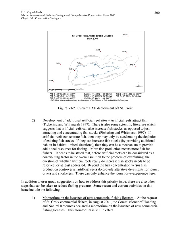 United States Virgin Islands Marine Resources and Fisheries strategic and comprehensive conservation plan - Page 200