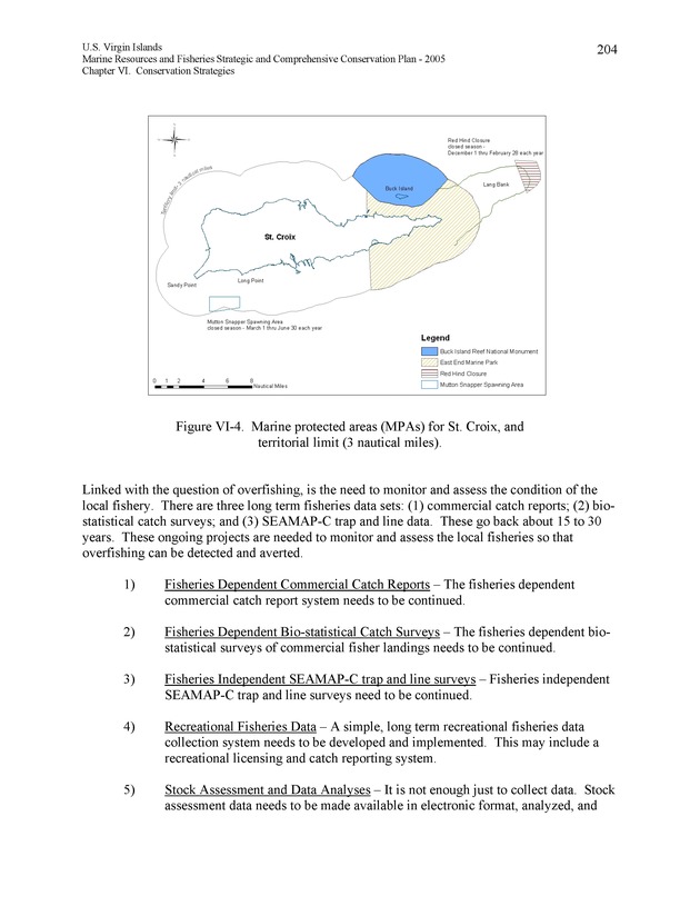 United States Virgin Islands Marine Resources and Fisheries strategic and comprehensive conservation plan - Page 204