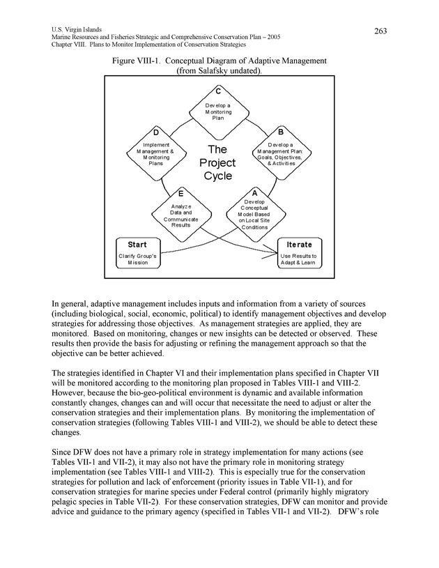 United States Virgin Islands Marine Resources and Fisheries strategic and comprehensive conservation plan - Page 263