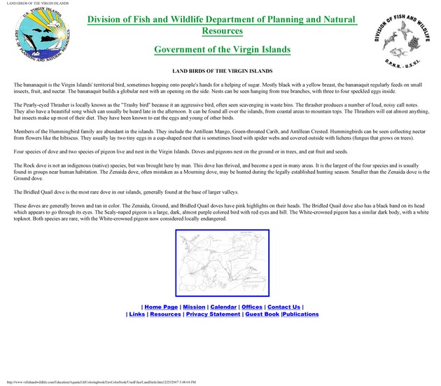 Environmental coloring book of the U.S. Virgin Islands - Page 16