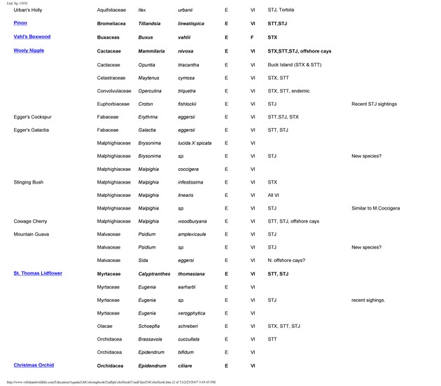 Endangered species of the U.S. Virgin Islands - Page 2