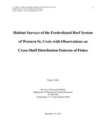 Habitat surveys of the Frederiksted reef system of western St. Croix with observations on cross-shelf distribution patterns of fishes