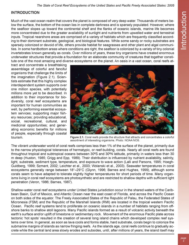 The state of coral reef ecosystems of the United States and Pacific freely associated states : 2005 - Page 3