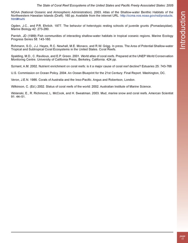 The state of coral reef ecosystems of the United States and Pacific freely associated states : 2005 - Page 11