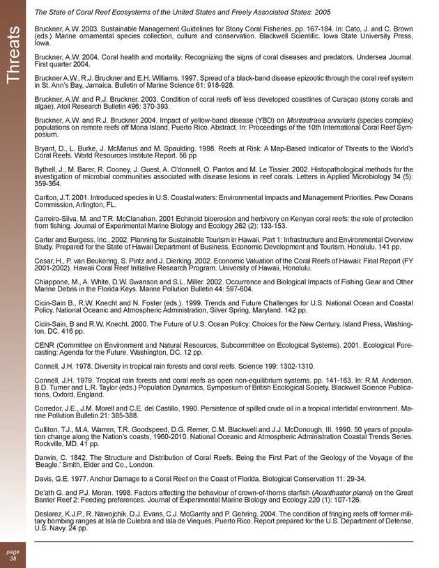 The state of coral reef ecosystems of the United States and Pacific freely associated states : 2005 - Page 38