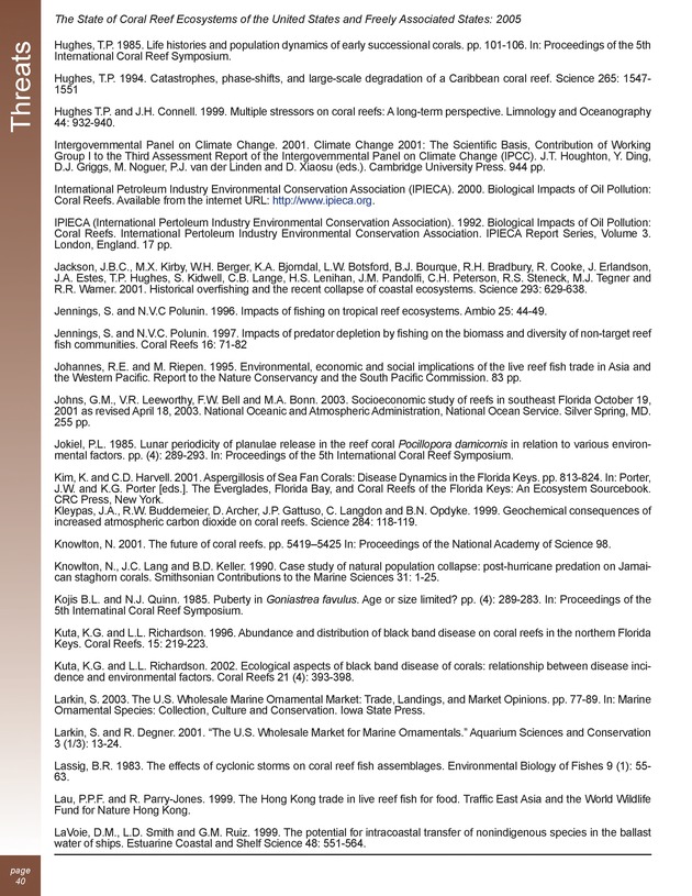 The state of coral reef ecosystems of the United States and Pacific freely associated states : 2005 - Page 40