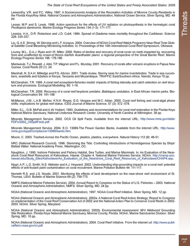 The state of coral reef ecosystems of the United States and Pacific freely associated states : 2005 - Page 41