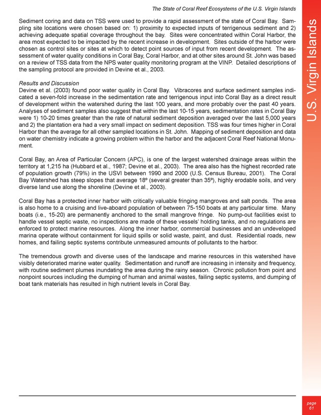 The state of coral reef ecosystems of the United States and Pacific freely associated states : 2005 - Page 61