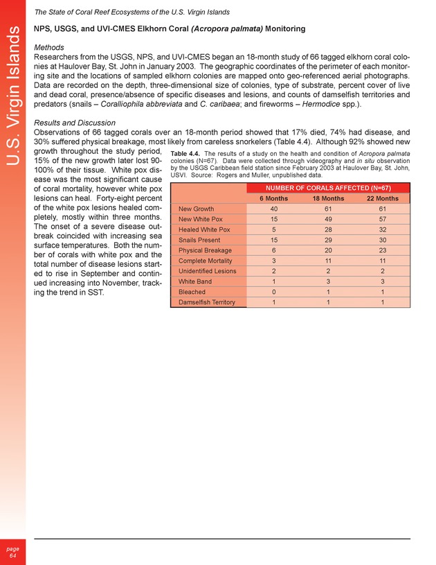 The state of coral reef ecosystems of the United States and Pacific freely associated states : 2005 - Page 64