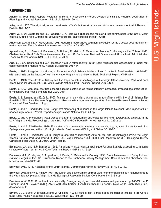 The state of coral reef ecosystems of the United States and Pacific freely associated states : 2005 - Page 85