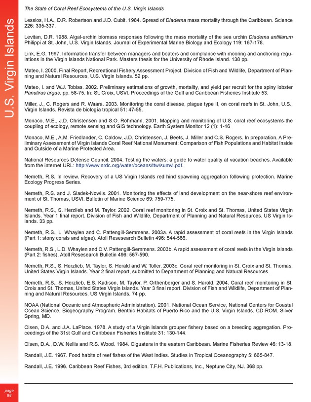 The state of coral reef ecosystems of the United States and Pacific freely associated states : 2005 - Page 88