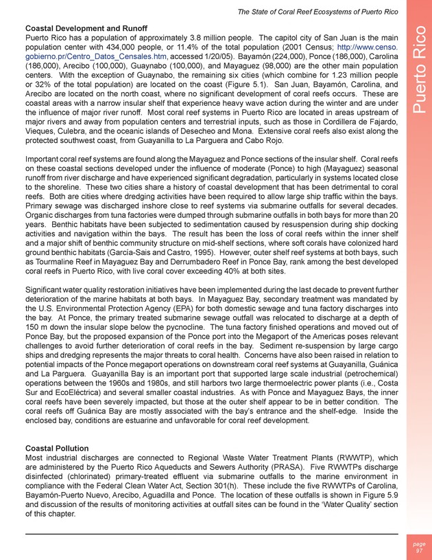 The state of coral reef ecosystems of the United States and Pacific freely associated states : 2005 - Page 97