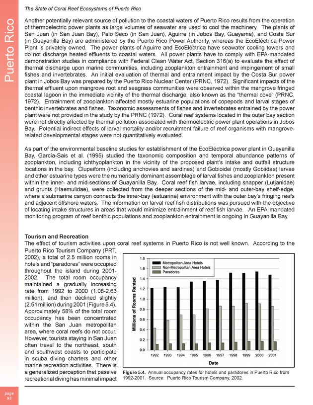 The state of coral reef ecosystems of the United States and Pacific freely associated states : 2005 - Page 98