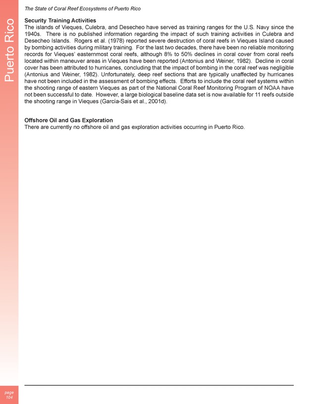 The state of coral reef ecosystems of the United States and Pacific freely associated states : 2005 - Page 104