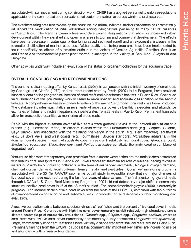 The state of coral reef ecosystems of the United States and Pacific freely associated states : 2005 - Page 127