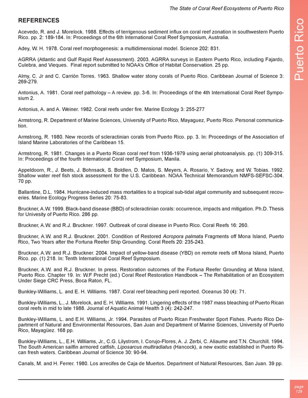 The state of coral reef ecosystems of the United States and Pacific freely associated states : 2005 - Page 129