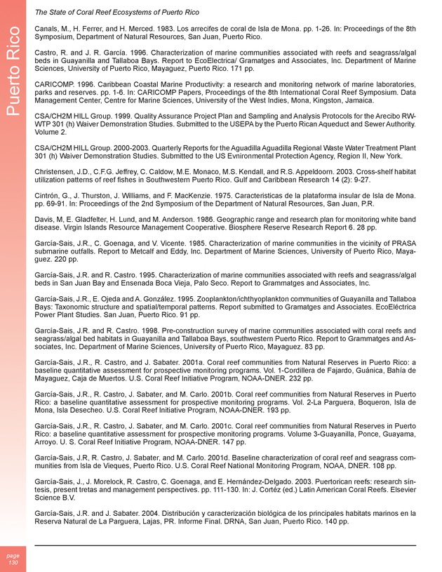 The state of coral reef ecosystems of the United States and Pacific freely associated states : 2005 - Page 130