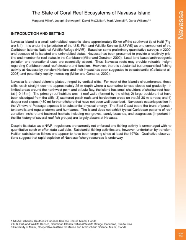 The state of coral reef ecosystems of the United States and Pacific freely associated states : 2005 - Page 135