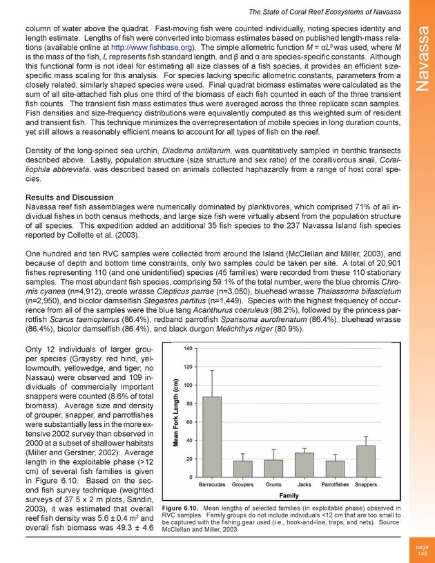 The state of coral reef ecosystems of the United States and Pacific freely associated states : 2005 - Page 145