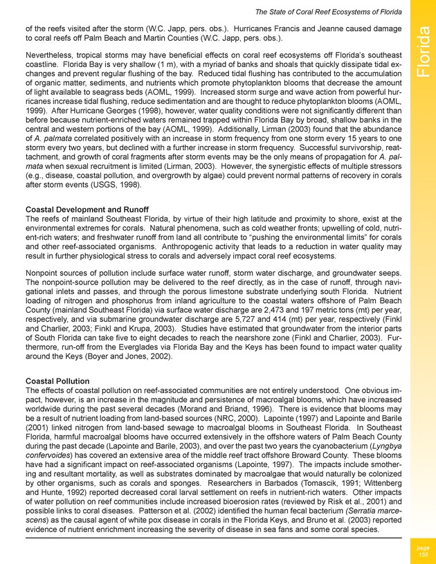 The state of coral reef ecosystems of the United States and Pacific freely associated states : 2005 - Page 155