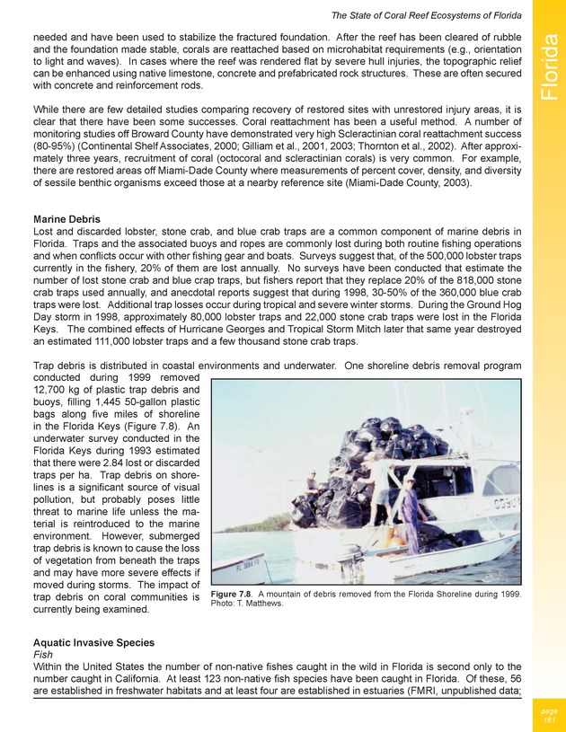 The state of coral reef ecosystems of the United States and Pacific freely associated states : 2005 - Page 161