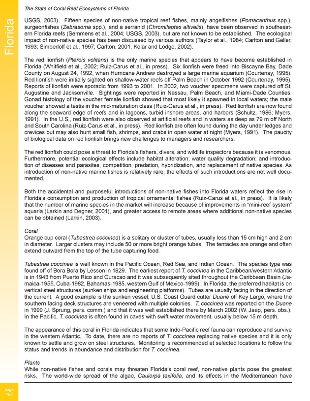 The state of coral reef ecosystems of the United States and Pacific freely associated states : 2005 - Page 162