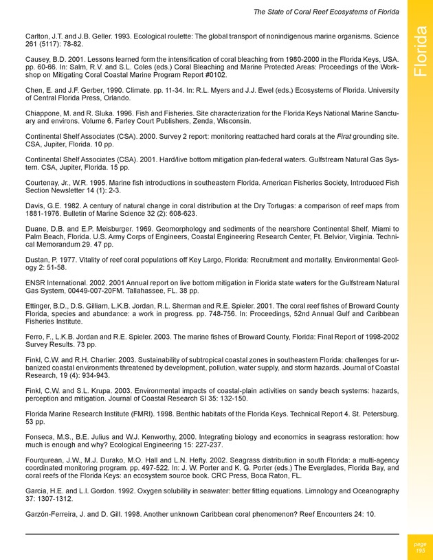 The state of coral reef ecosystems of the United States and Pacific freely associated states : 2005 - Page 195